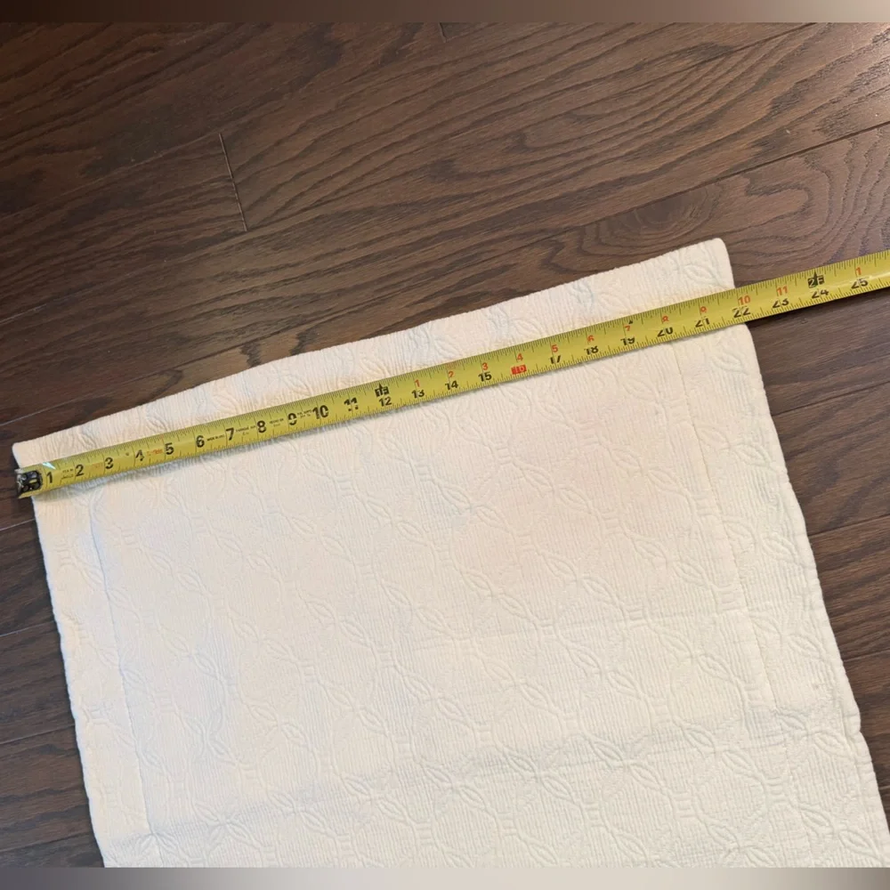 SFERRA LINEA CASA 2 KING Matelasse Ivory Pillow Shams